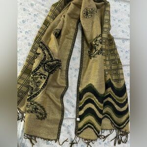 New Pashmina scarf shawl sparkly thick scarf 66x28 inch